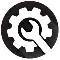 icon of gear and wrench